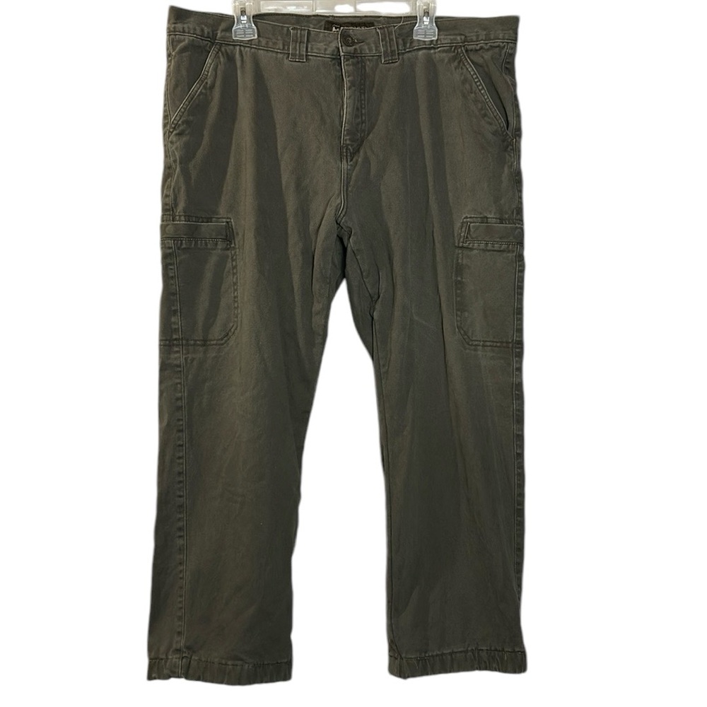 Men's Casual Cargo Pants - Olive Green